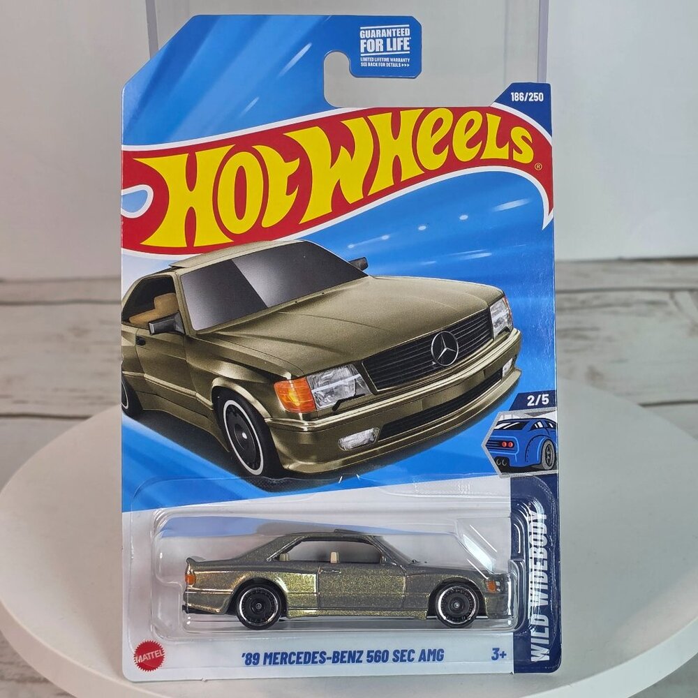 Hot Wheels 89 Mercedes-Benz 560 SEC AMG Die-Cast Car Limited Edition Metallic Fi